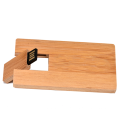 Custom Logo Wood card USB Promotion Gift 1-64GB Capacity Wood USB Card Flash Drive